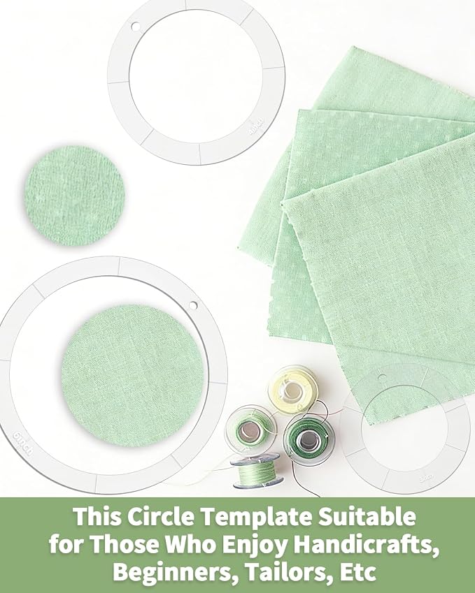 6 PCS Circle Quilting Acrylic Template Set