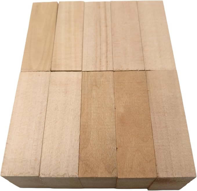 10PCS Basswood Carving Blocks, Whittling Wood Carving Kit, Unfinished Wooden