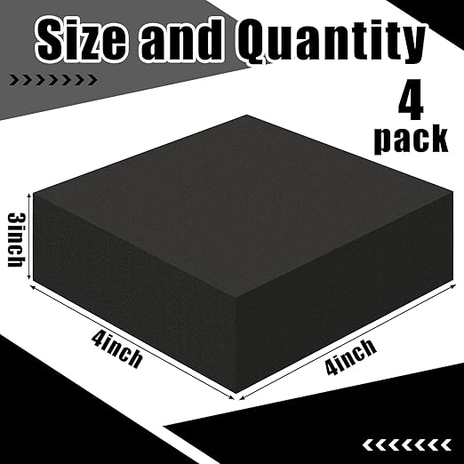 4 Pcs 3" Thick Foam Padding Sheet