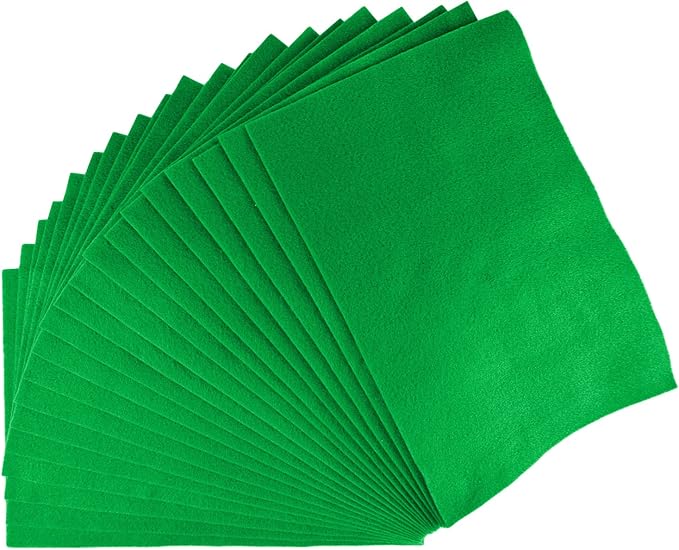 Jtnohx Color Felt, Soft Felt Sheets, 1.4mm Thick 8"x12" Handicraft Felt Fabrics
