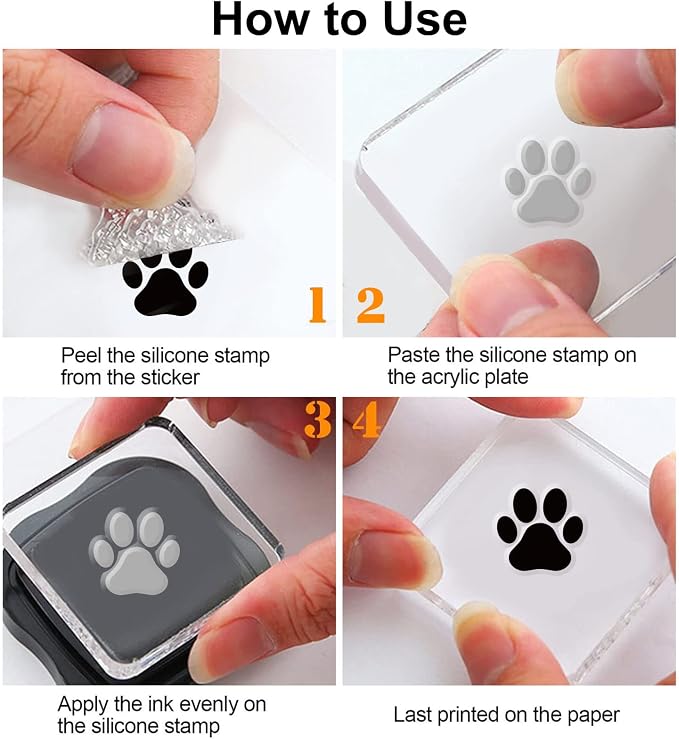 GLOBLELAND Cartton Dogs Clear Stamps