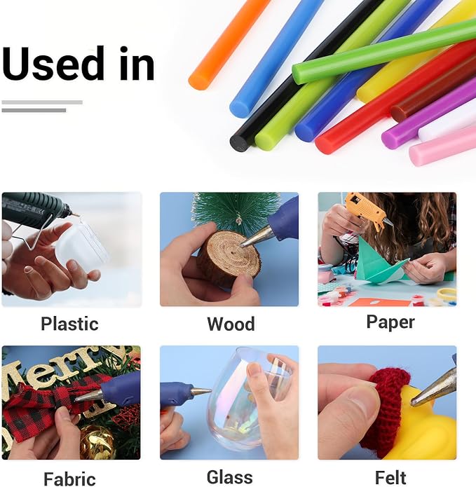 ENPOINT Colored Hot Glue Sticks, Sealing Wax Sticks