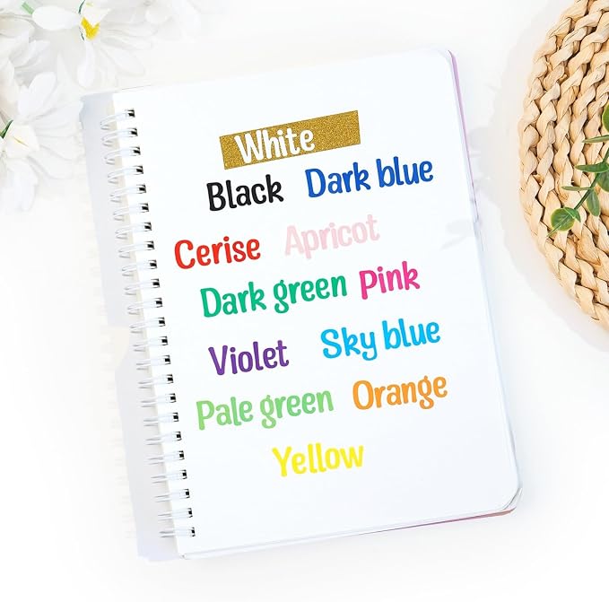 3040Pcs 20 Sheets Small Letter Number Stickers, 0.5inch Self-Adhesive Vinyl