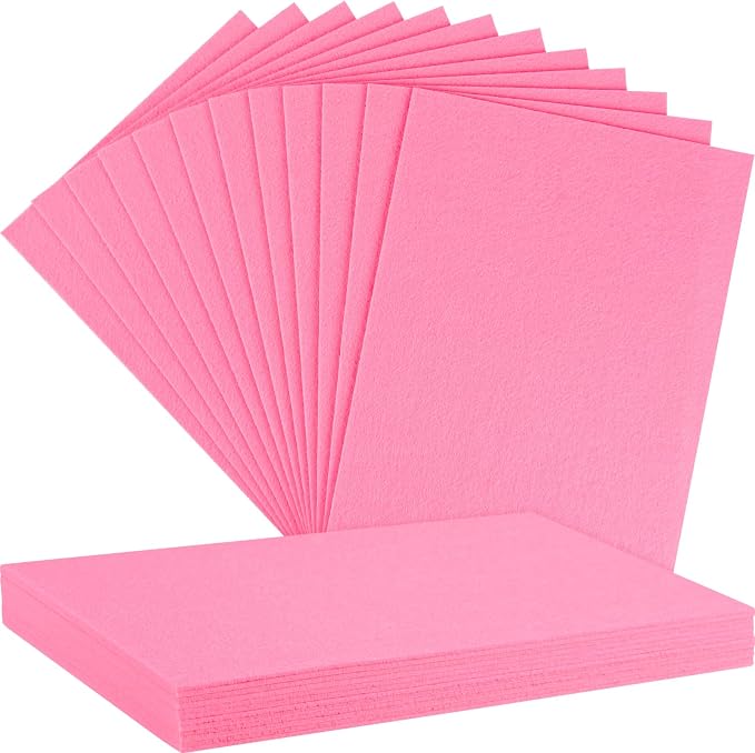 NEBURORA 12 Pcs 2mm Thick Stiff Felt Sheets