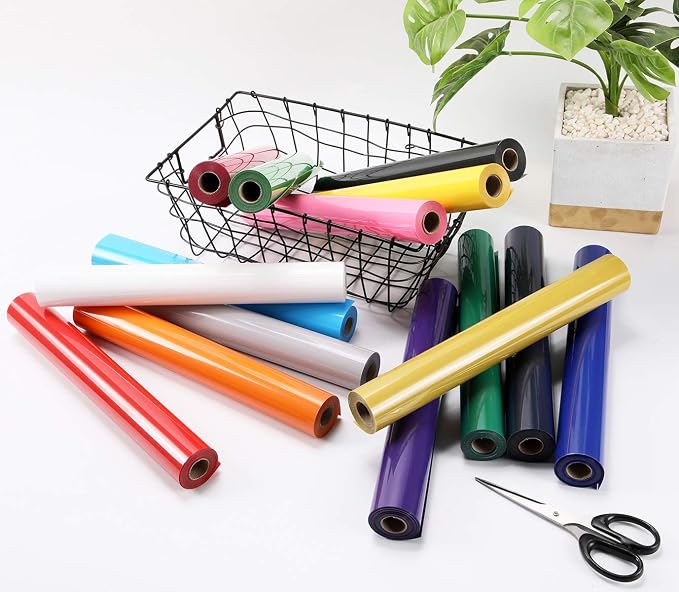 Guangyintong Silver Heat Transfer Vinyl HTV Rolls, Glossy Surface