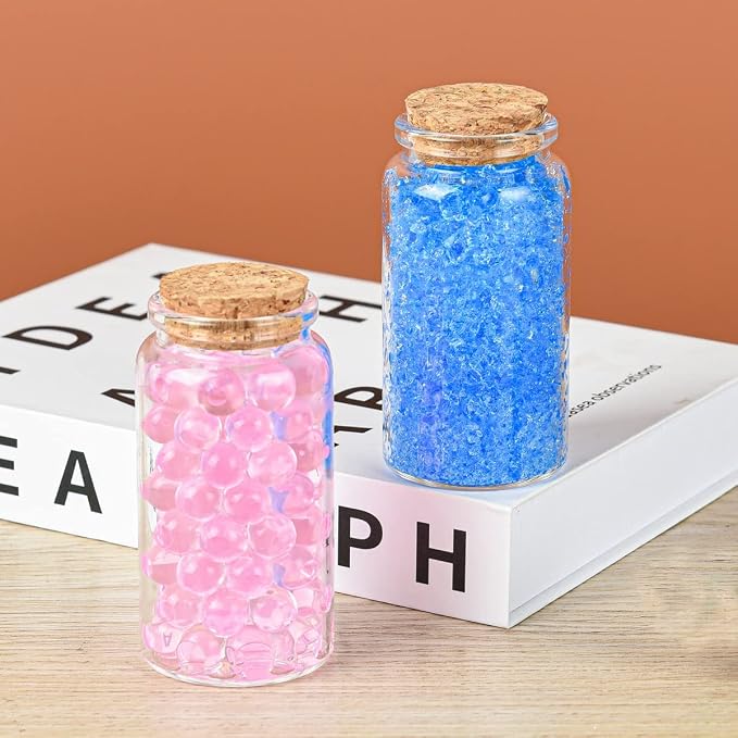 3PC100ML Empty Glass Jars with Cork Stoppers