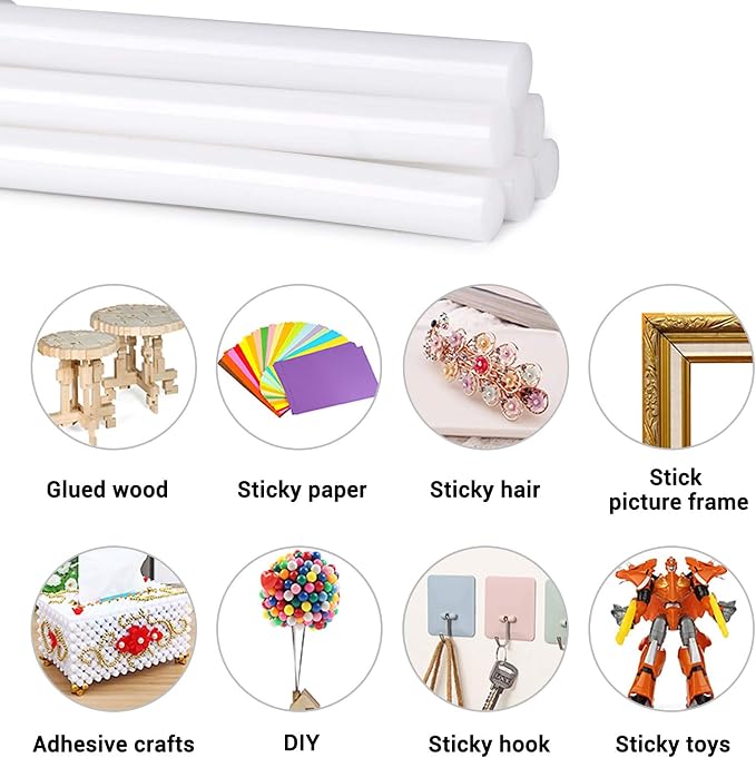 ENPOINT White Hot Glue Sticks Mini, Home General Repair, Holiday Gift Crafts