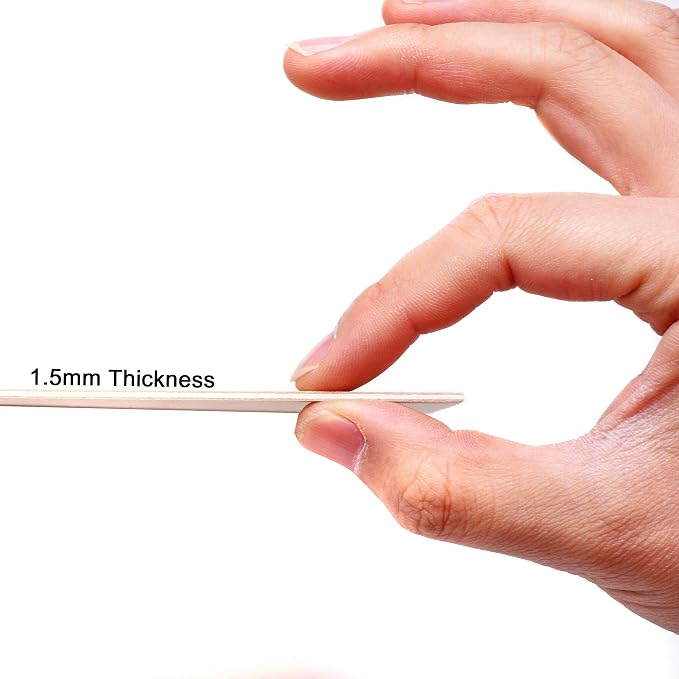 10 Pack Basswood Sheet, 1/16 X 8 X 12 Inch Thin Plywood Wood Sheets