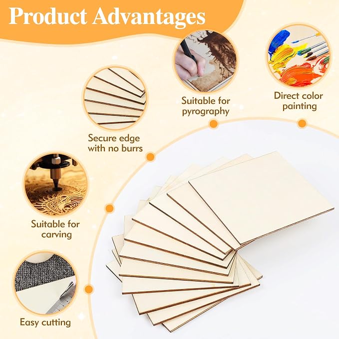 Balsa Wood Sheets, Handcrafted Decor