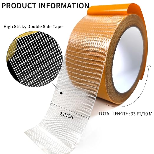 Birllaid Double Sided Fabric Tape Heavy Duty, Double Stick Carpet Tape