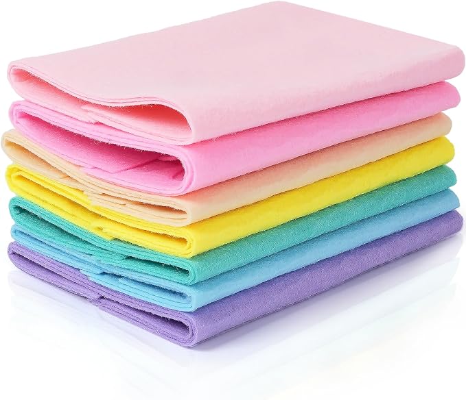 Felt Fabric Sheets 8 x 12 Inches, Soft Felt Paper