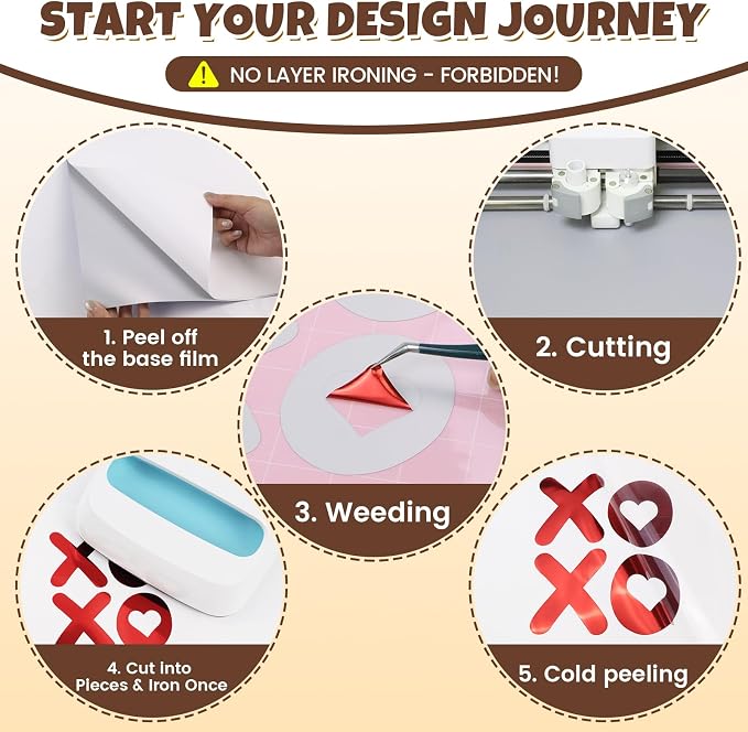 Red Metallic Heat Transfer Vinyl Roll