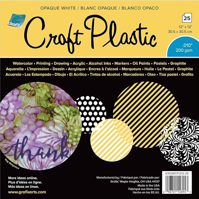 Grafix Plastic, Durable and Archival Film, 3D Embellishments, and More