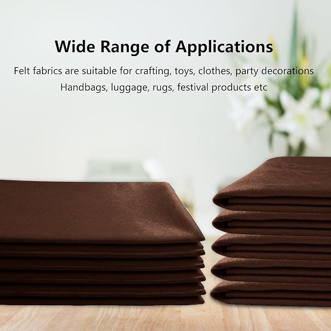Jtnohx Color Felt, 1 Square Yard Felt Fabric, 1.4mm Flexible Craft Felt Sheets