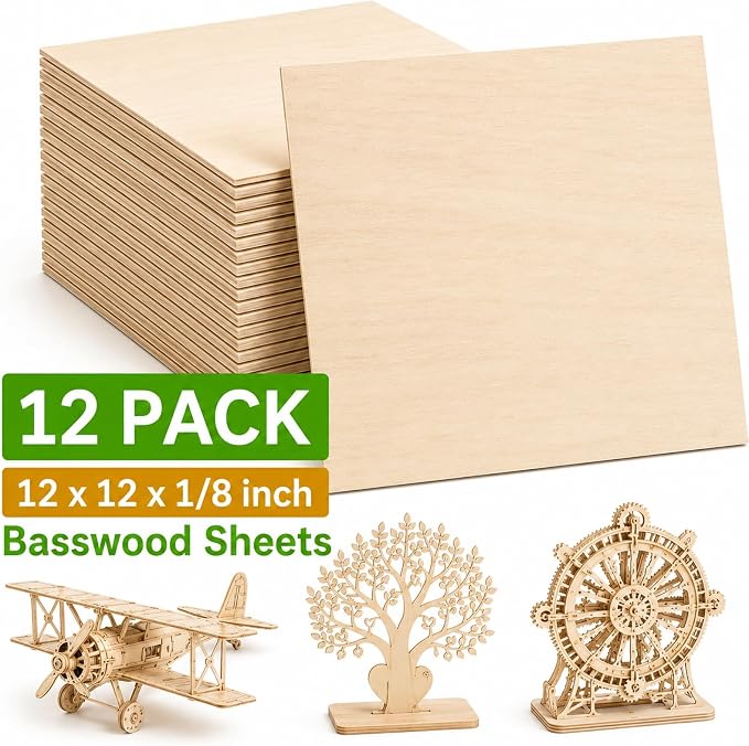 3mm Basswood Sheets 1/8 Inch
