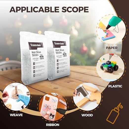 Mini Hot Glue Sticks 600PCS, Diameter 0.27 Inch, Length 4 Inches