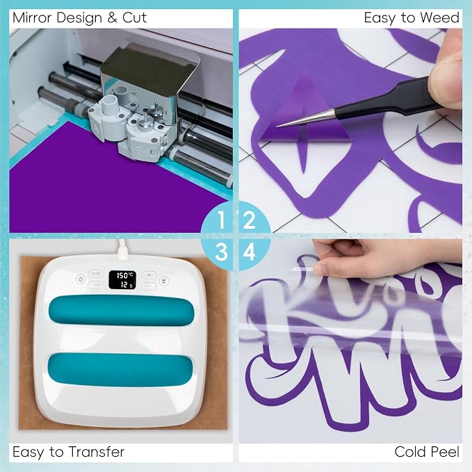 Aoder Dark Purple Heat Transfer Vinyl