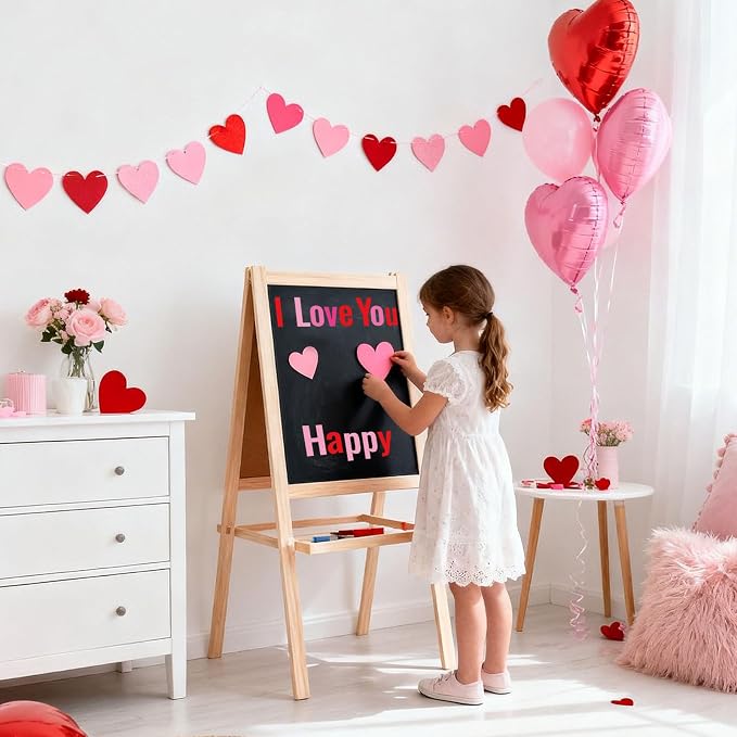 FYSUIMU 134 Pcs Valentine's Day Bulletin Board Letters Alphabet Number Symbol