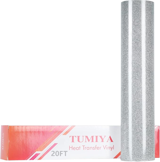 TUMIYA Glitter Silver HTV Vinyl