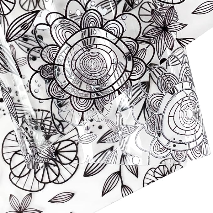 ONEART | Printed TPU Jelly Faux Leather 12 x 53 inches Transparent Clear Jelly