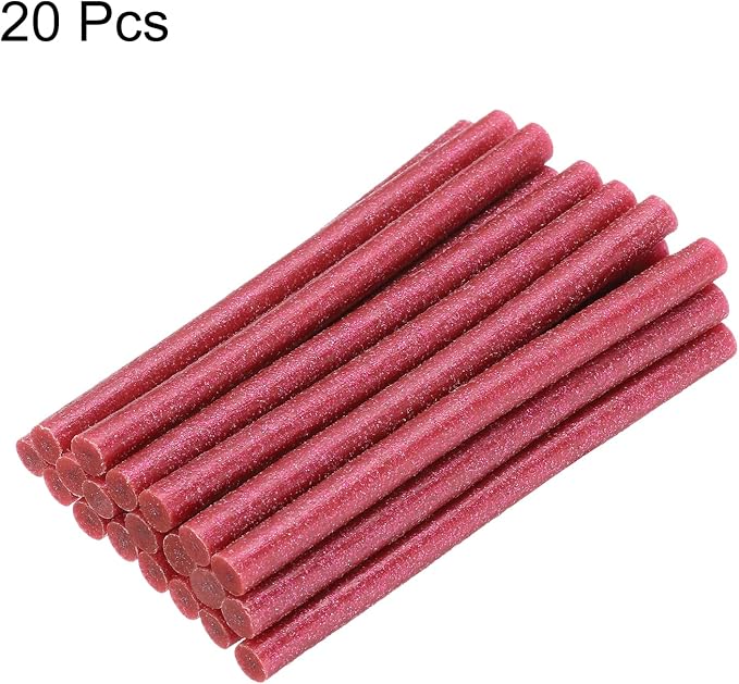 uxcell 20pcs Hot Glue Sticks for Glue Gun 7mm/0.28-inch x 4-inch Mini Hot Melt