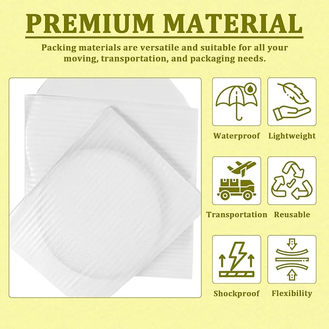 100PCS Large Foam Pouches 12x16 Inch, Foam Packing Pouches