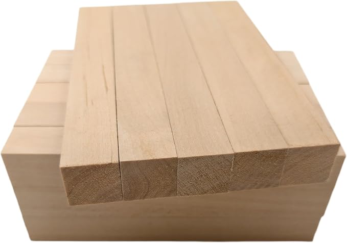 20PCS Basswood Carving Blocks, Whittling Wood Carving Kit, Unfinished Wooden