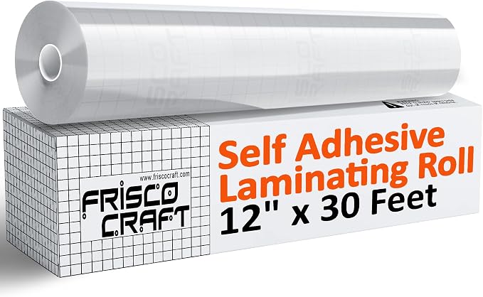 Frisco Craft Transparent Glossy Self Adhesive Laminating Roll 12" x 30 ft |