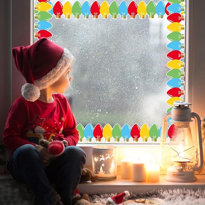 69Ft Christmas Light Bulb Bulletin Board Border Xmas Light
