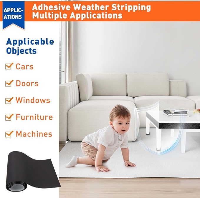 MAGZO Adhesive Sponge Neoprene Foam Padding, 1/8" Thick x 12" x 59" |