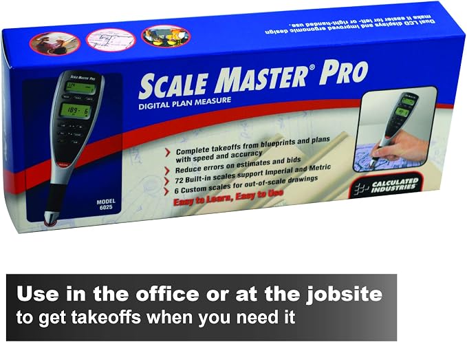 Calculated Industries Scale Master Pro 7.3-Inch Digital Plan Measure | 72