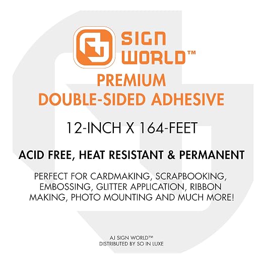Best 12" Ultra-Thin Permanent Double-Sided Tape