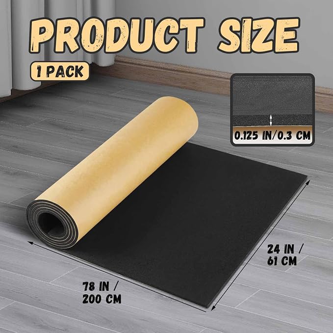Pangda 1 Piece 78 x 24 x 1/8 Inch Extra Large Marine Foam Roll Closed Cell