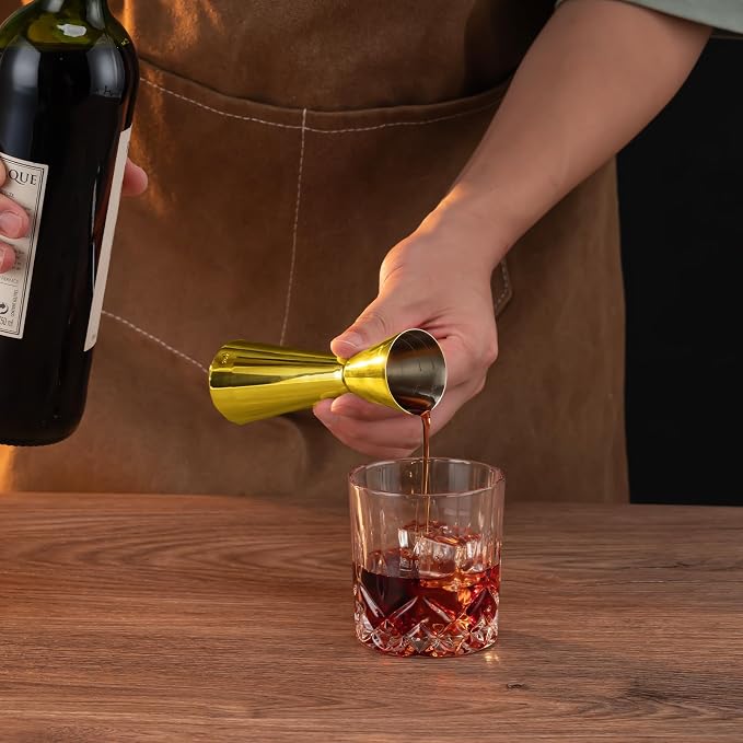 Briout Jigger for Bartending, Double Cocktail Jigger Japanese Premium 304 Food