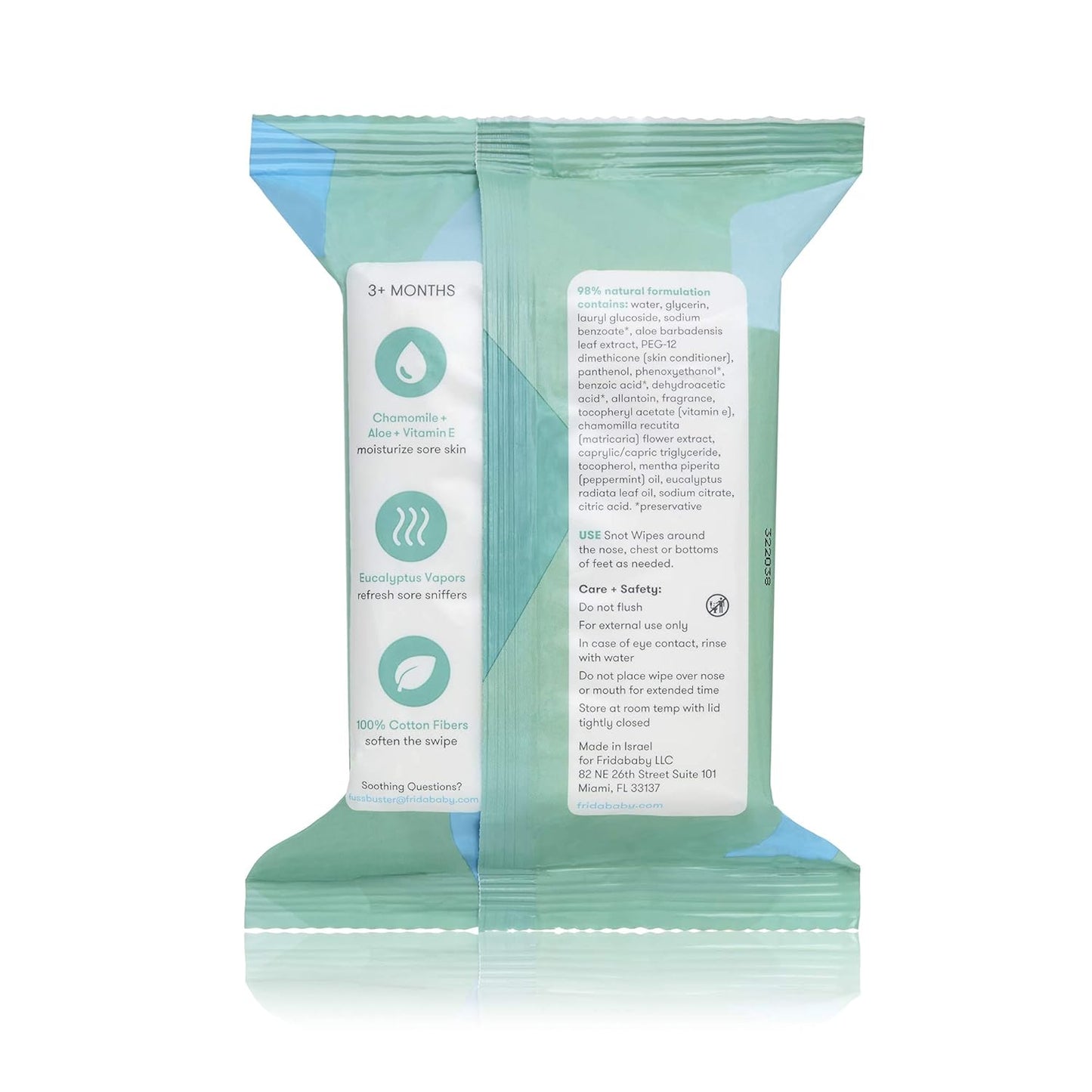 Frida Baby Breathefrida Toddler & Baby Nose Wipes, Baby Saline Wipes for Nose, Chest, Allergy Relief, Alcohol Free, Made with Aloe Vitamin E & Chamomile, 30 Count, 1pk