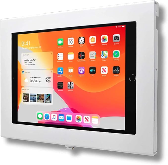 TABcare Locking Security Metal Case for Apple iPad Air 3 10.5 for Kiosk, POS, Store, Show Display (White, iPad Air 3 10.5")