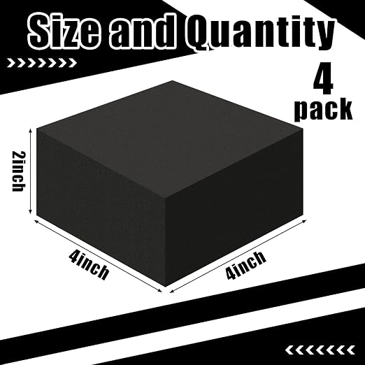 4 Pcs 2" Thick Foam Padding Sheet