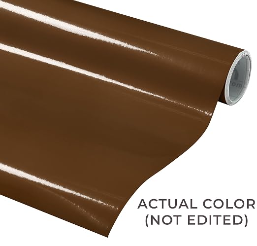 VViViD Brown Gloss DECO65 Permanent Adhesive Craft Vinyl