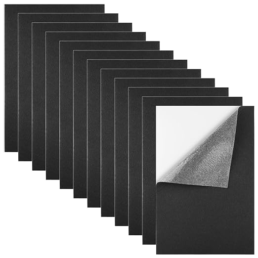 Morcheiong 12 Pcs Self Adhesive Felt Sheet Soft Felt Sheets