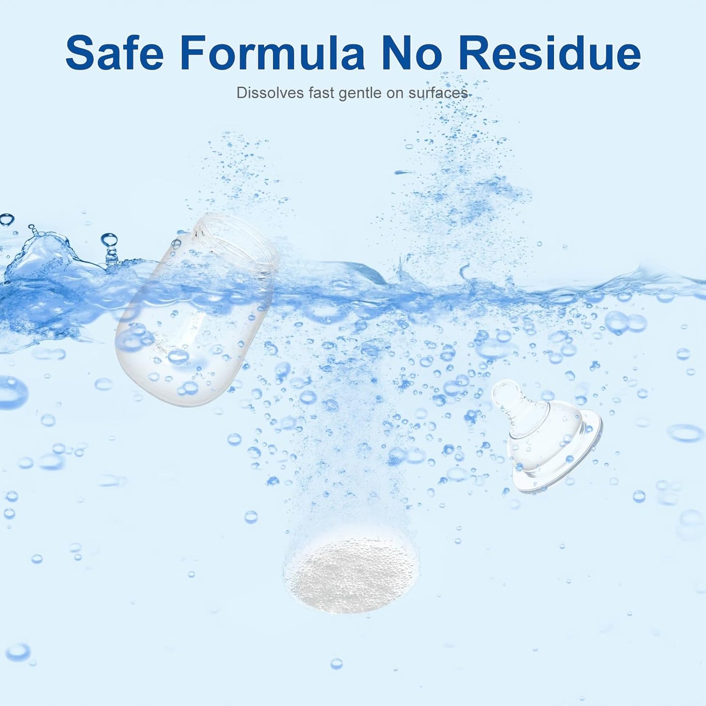 Bottle Washer Tablets, Detergent Tablets for Momcozy Baby Brezza Papablic Bottle Washers, 60 Pcs