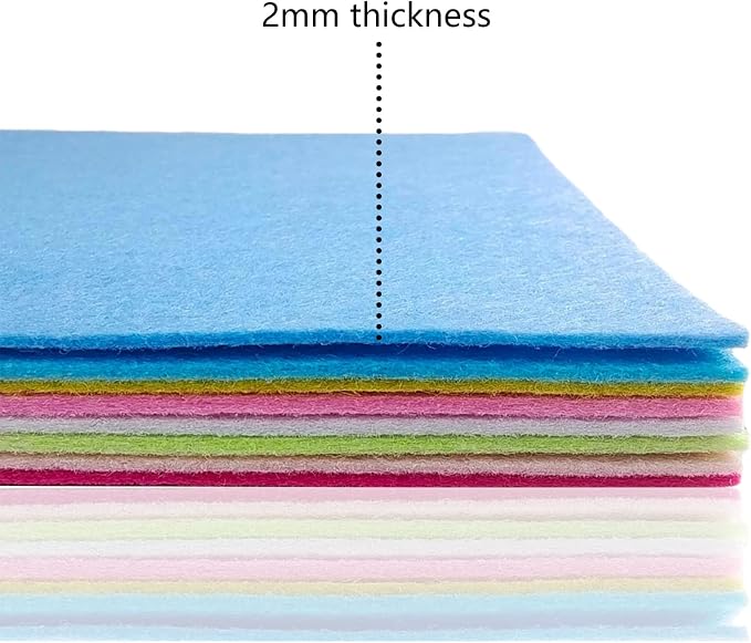 Jtnohx Stiff Felt, 2mm Thick Felt Sheets