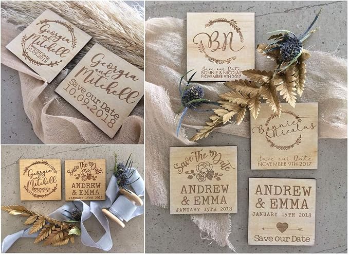 ilauke Wood Squares 4x4 Inch, Laser Cutting, Wood Burning, Scrabble Tiles