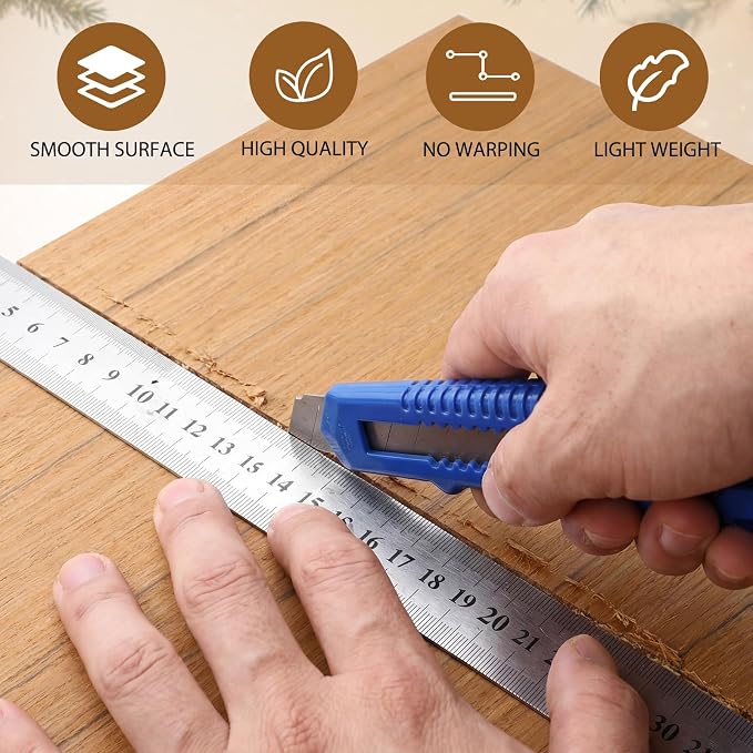 24 Pcs Teak Wood Color Wood Sheets Plywood Board