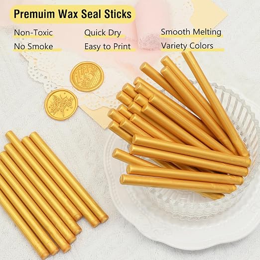 60pcs Wax Seal Sticks, HOSEALING Glue Gun Wax Seal Sticks