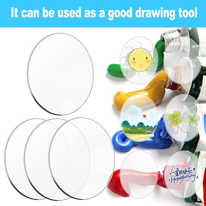 30 Pcs 3 Inch Acrylic Blanks Clear Round Acrylic Circles | Clear Plastic