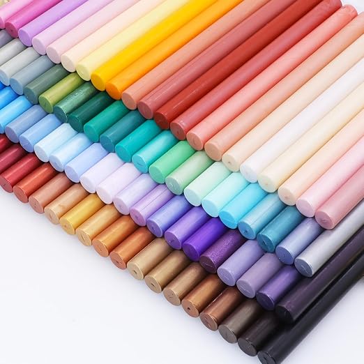 Pale Blue Sealing Wax Sticks, WASOHLING 20Pcs Glue Gun Wax Seal Sticks
