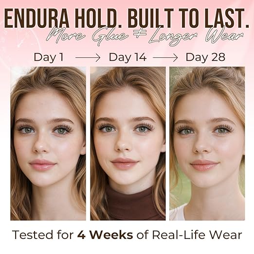 LASHVIEW Lash Cluster Glue Strong Hold, 3-4 Weeks Long-Lasting, Waterproof &