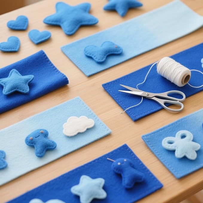 NEBURORA 20 Pcs 2mm Thick Stiff Felt Sheets