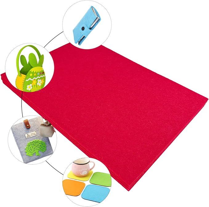 Jtnohx Stiff Felt, 2mm Thick Felt Sheets
