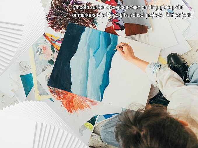 20 Pack White Foam Boards 12x16.5 inch, 3/16" Thick Foam Core Board